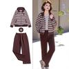 Elegant Spring Outerwear for Women: Youthful Two-Piece Sportswear Set for Middle-Aged and Elderly Ladies