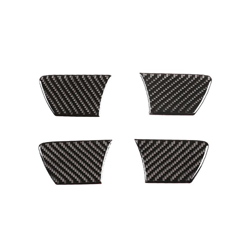 Soft carbon fiber Car center gearbox decorative frame sticker Dashboard Window Lift Panel Suitable for Toyota Hilux 2015-