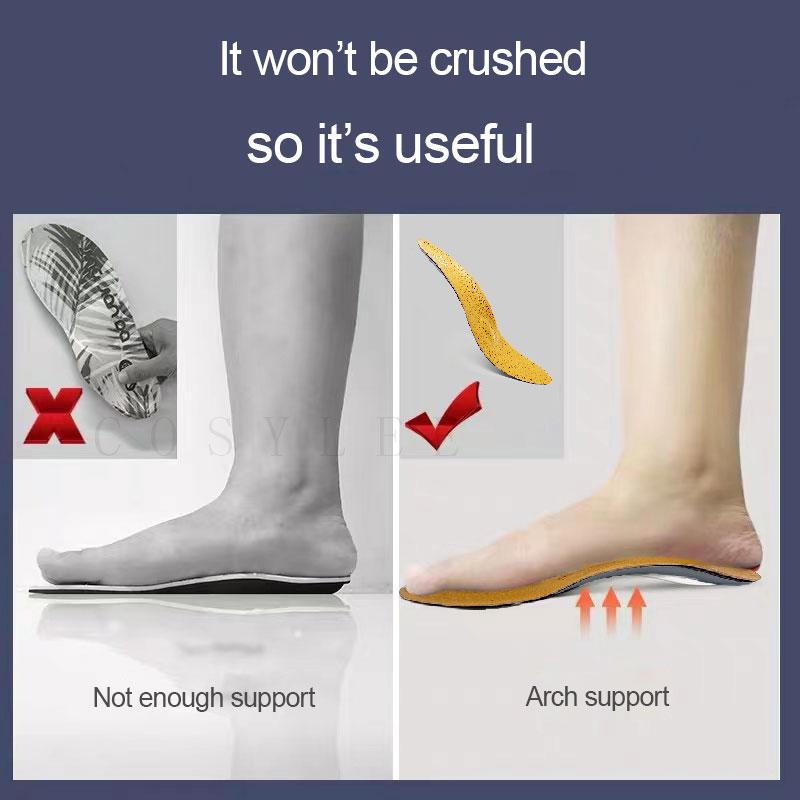 Xiaomi Orthotic Insole For Flat Feet Arch Support Orthopedic Leather Shoes Sole For Men Women O/X Leg Corrected Insoles