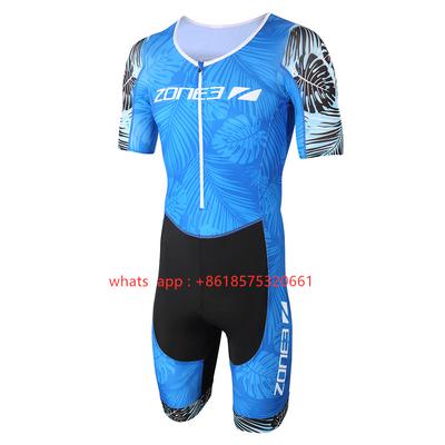 Zone3 Men's Cycling Jersey Short Sleeve Set One-piece Jumpsuit Maillot Bicycle Mtb Clothing Ropa Ciclismo Male Running Trisuit