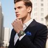 OLEVS G9901 Men's Automatic Mechanical Watch Stainless Steel Bezel Luminous Waterproof Classic Black Band Black Dial