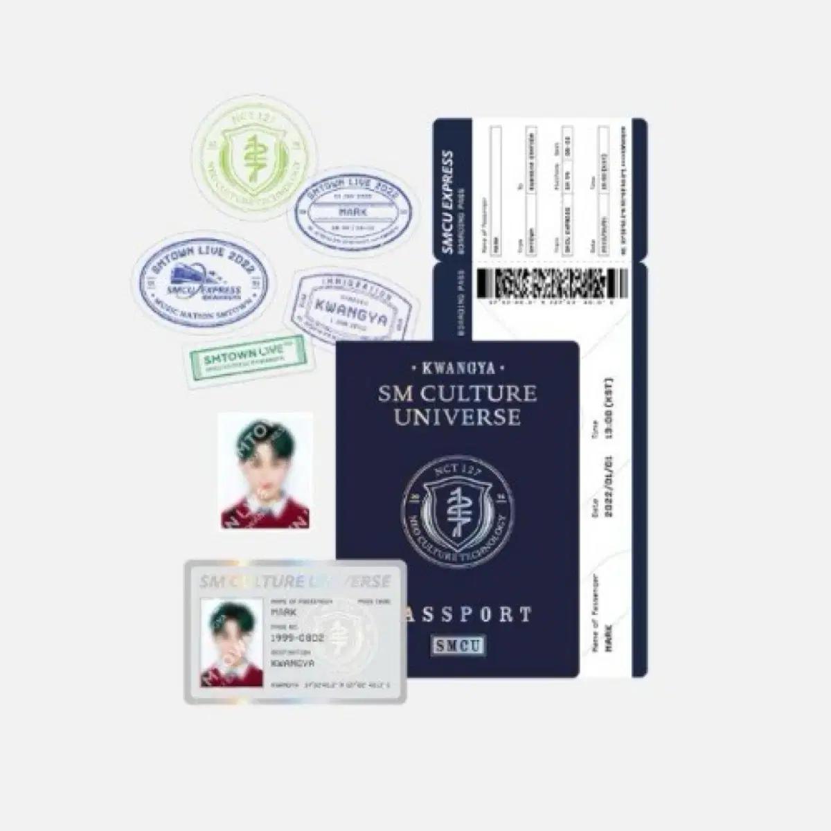 

Nct 127 Mark Wilderness Passport Set