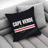 Afrika Kap Verde Reisepass Flagge Kissenbezug für 45X45cm 40X40cm 55X55cm 50X50cm 30X30cm Quadratischer Auto-Kissenbezug Muschel