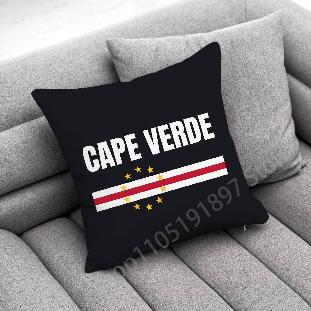 Afrika Kap Verde Reisepass Flagge Kissenbezug für 45X45cm 40X40cm 55X55cm 50X50cm 30X30cm Quadratischer Auto-Kissenbezug Muschel