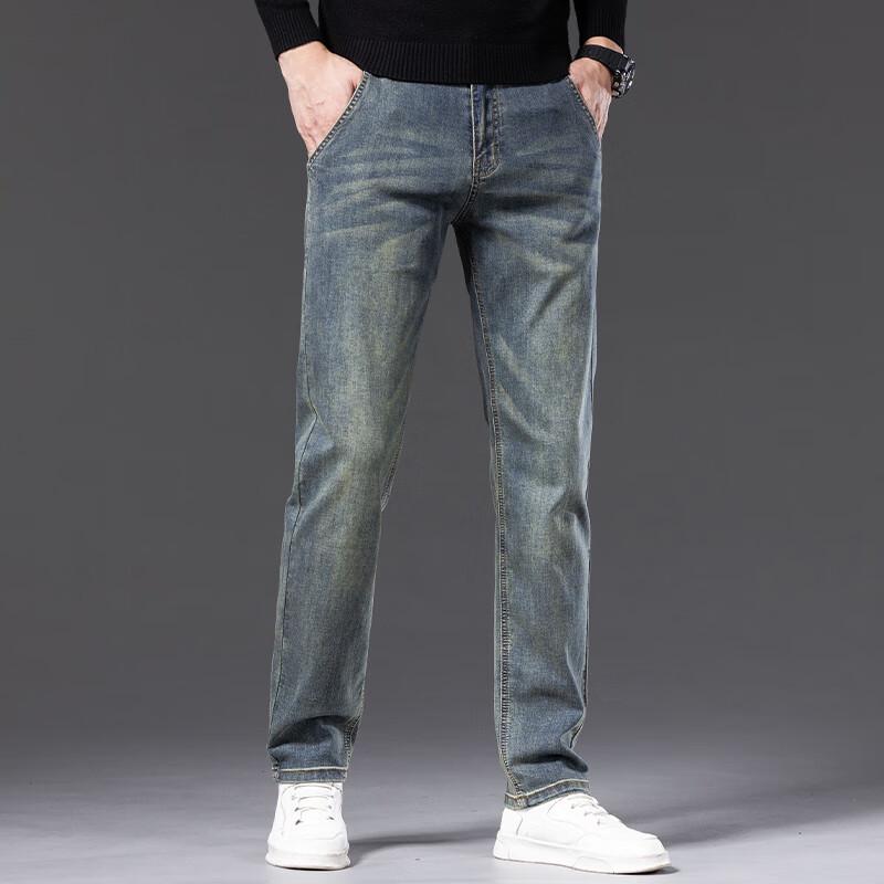 DK Men's Retro Straight-Leg Jeans
