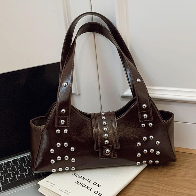 Lokomotiv Achselhöhle High Fashion Sommer neue Mode große Kapazität Nieten Pendler Schultertasche