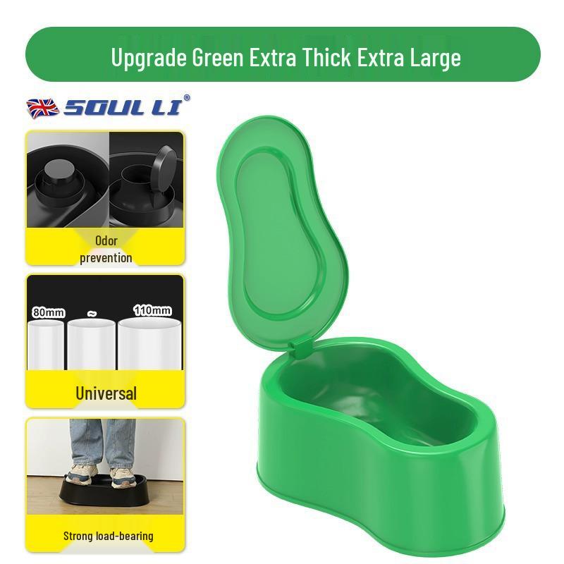 Jednorázový jednoduchý záchod: Přenosné klekátko pro renovaci nebo staveniště s plastovým sedátkem a umyvadlem.