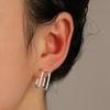 Gold Plated Hypoallergenic Geometric Dangle Earrings 1 Pair Irregular Design for Women Outdoor Travel Wear