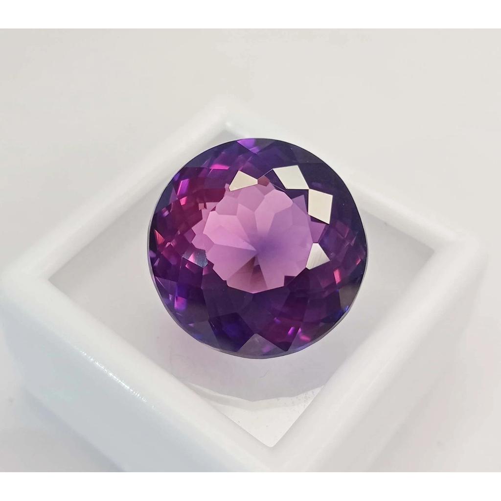 Stunning Purple Pink Sapphire Natural Round Cut 23-25 Ct Certified Gemstone