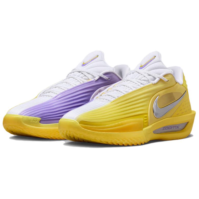 Nike GT Cut 3 Turbo Basketball Shoes Unisex White Yellow Purple HV9919-500