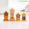 1/8Pcs Miniature Wall Clock European Vintage Clock Desktop Decoration Furniture Model Decor