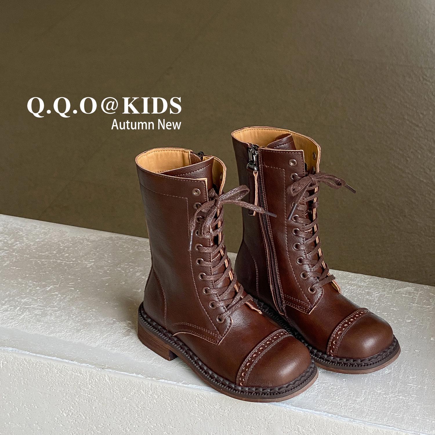 

Autumn Style Leather Children s Martin Ankle Boots - Clearance Sale 36