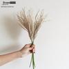 Wabi-Sabi Retro Floral Arrangement with Eucalyptus & Reed Grass for Home Decor & Photography