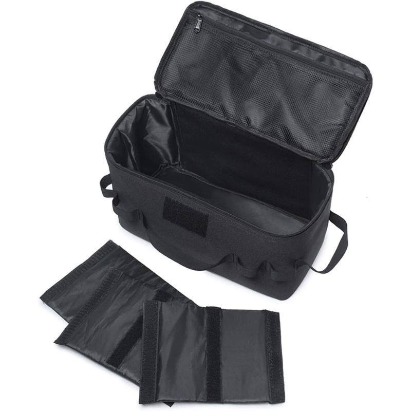 Portable Outdoor Organizer Bag with Compartments and Foldable Feature for Efficient Camping Equipment Management Picnics