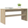 TV Cabinet In Sonoma Oak Finish 80 X 30 X 40 Cm Engineered Wood