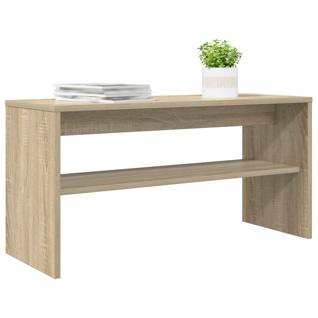 TV Cabinet In Sonoma Oak Finish 80 X 30 X 40 Cm Engineered Wood