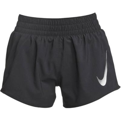 Swoosh Logo Elastischer Bund Gerade Normale Shorts Damen Shorts Schwarz DX1032-010
