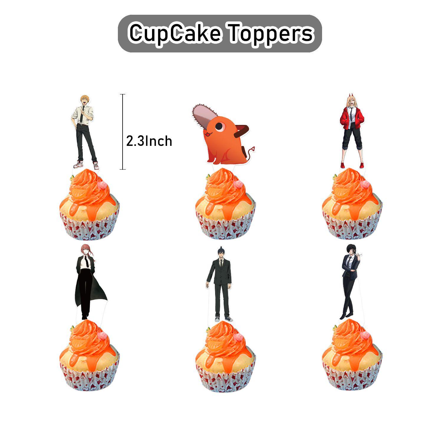 

Man Birthday Chainsaw Party Supplies Decor Balloons Flag Cake Diy Topper 12PCSCupcakeDecor