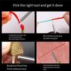 AEE4-4Pcs 510 Interface Soldering Tips And Burnt Threads For USB Rechargeable Temperature Adjustment Soldering Pen