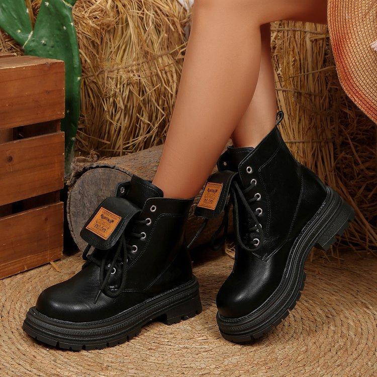 Women's Fashion Hundred Soft Elastic Comfortable Ankle Boots Shock Absorbing Anti-slip Casual Sports Martin Boots