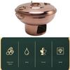Rose Gold Chinese Hot Pot Multipurpose Dessert Fondue Pot Practical Dry Ice Hot Pot  Home Kitchen
