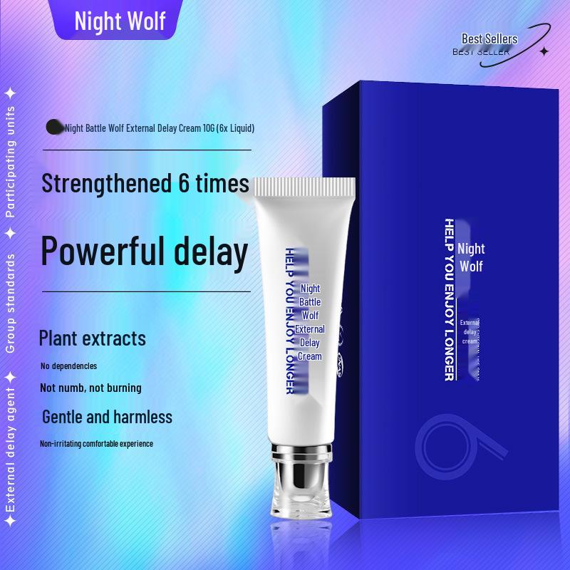 Night War God Time Control Delay Cream 10g - Non-Numbing Moisturizing Spray for Men