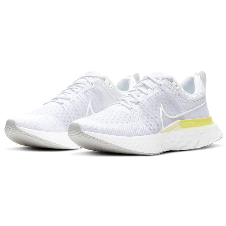 New Nike React Infinity Run Flyknit 2 Platinum Tint Light Citron Women's CT2423-100