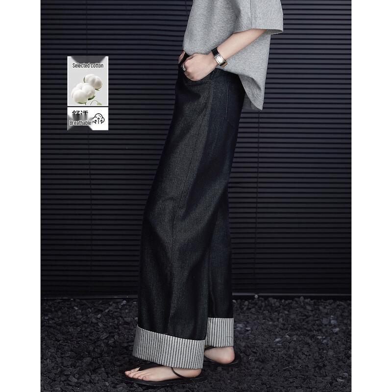 Demana Cloud Feel Cotton Blend High Waist Straight Petite Jeans XL