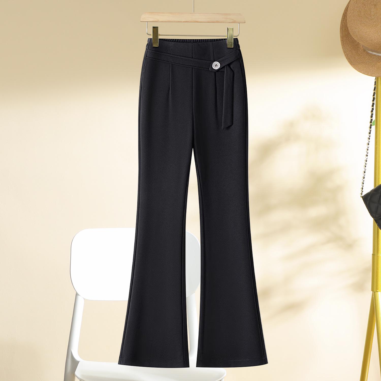 

2025 Women s High-Waisted Micro-Flare Pants - Spring/Autumn Collection 31【135-145 lbs】 чёрный