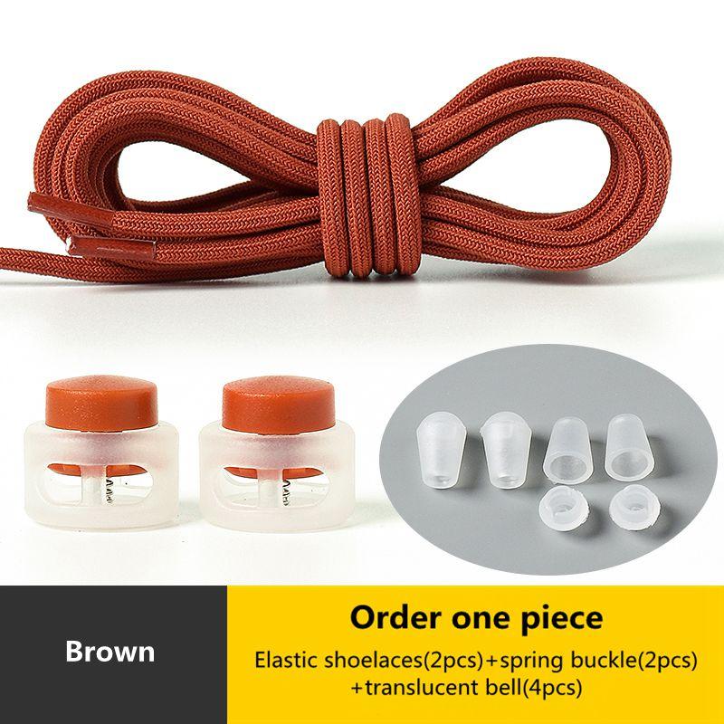 Elastic Round Lock Shoe Laces No Tie Shoelace Children's Sneakers Shoelaces Without Ties Kids Adult Laces for Shoes Shoestrings