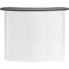 Portable Tradeshow Podium Table, 51.18" X 18.31" X 37.4", Display Exhibition Counter Stand Booth Fair with Wall, Foldable Promotion Retail Bar Table