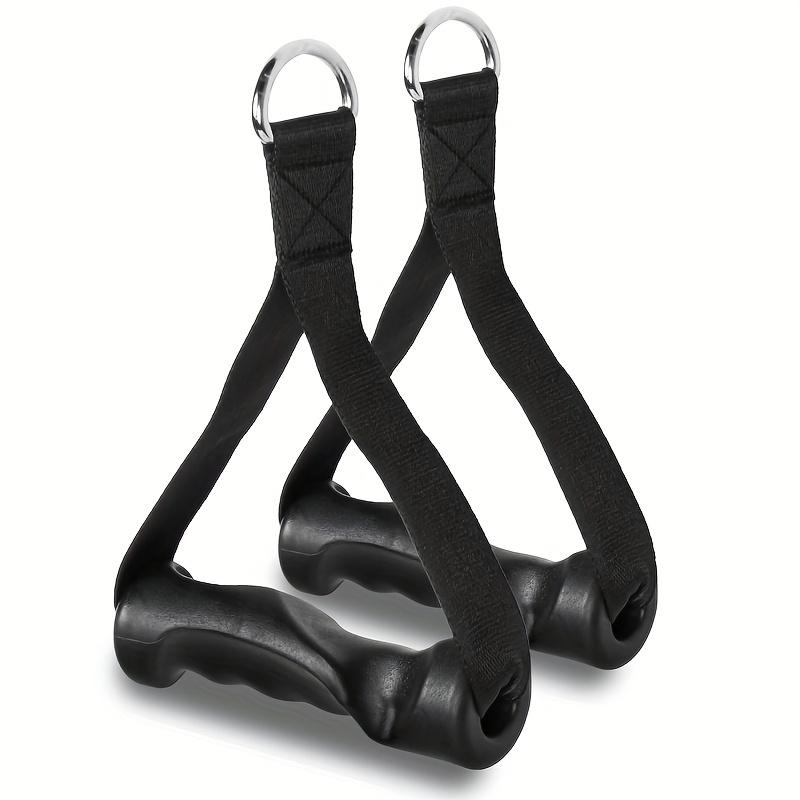 2 Pcs Ergonomic Exercise Handles, Resistance Band Handles Cable Machine Attachments for Gym Pulley Machine LAT Pulldown System