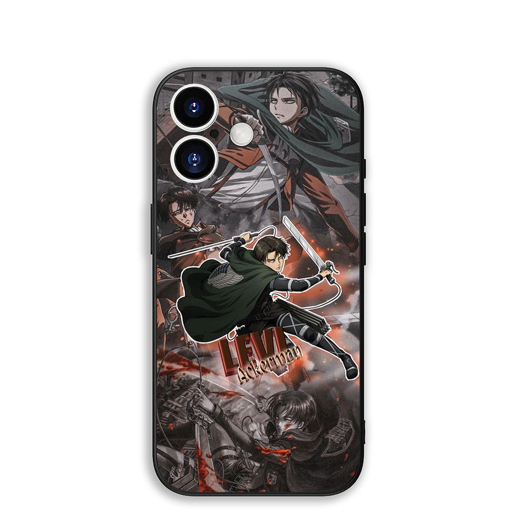 for Motorola Moto G86 G57 G67 G24 G15 G54 Power G13 G14 G34 G35 G45 G53 G55 G75 G72 Case Attack Levi on titan Eren Jaeger anime