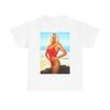 Herren- und Damen-T-Shirts Baywatch Strand Pam Anderson Vintage 90er Schwerer Baumwoll-T-Shirt