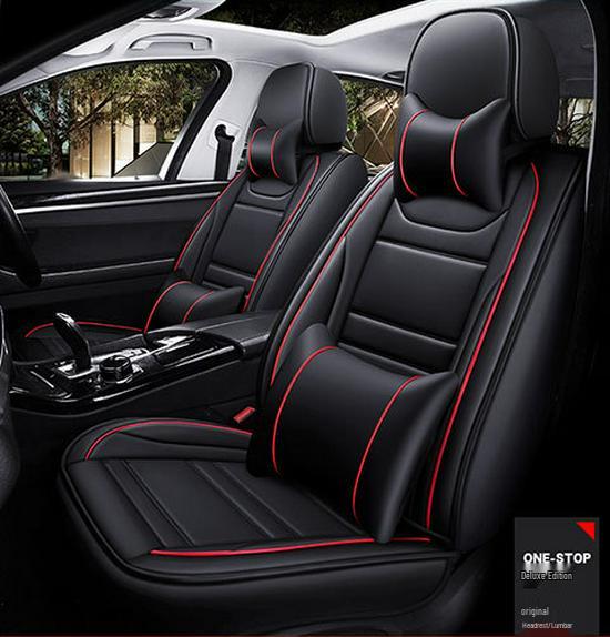 Universal All-Season Leather Car Seat Cushion and Cover