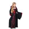 Stand Collar Halloween Clothing Bell Sleeve Children Medieval Printed Dress  Adults