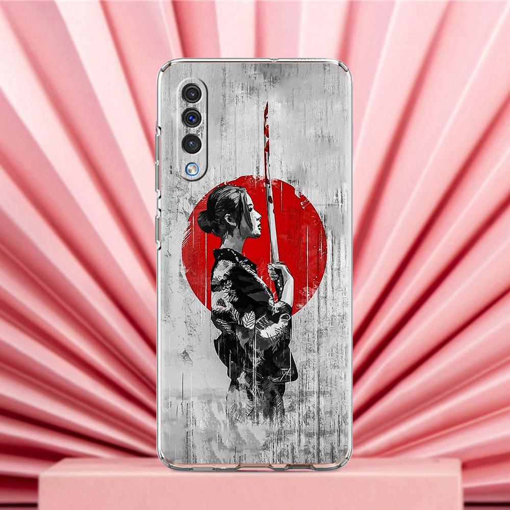Case For Samsung A56 A36 A26 A24 A16 A14 A12 A32 A50 A70 A20E A22 A40 A34 A54 A42 A52 5G A04s A06 Cover Japanese Bushido Samurai