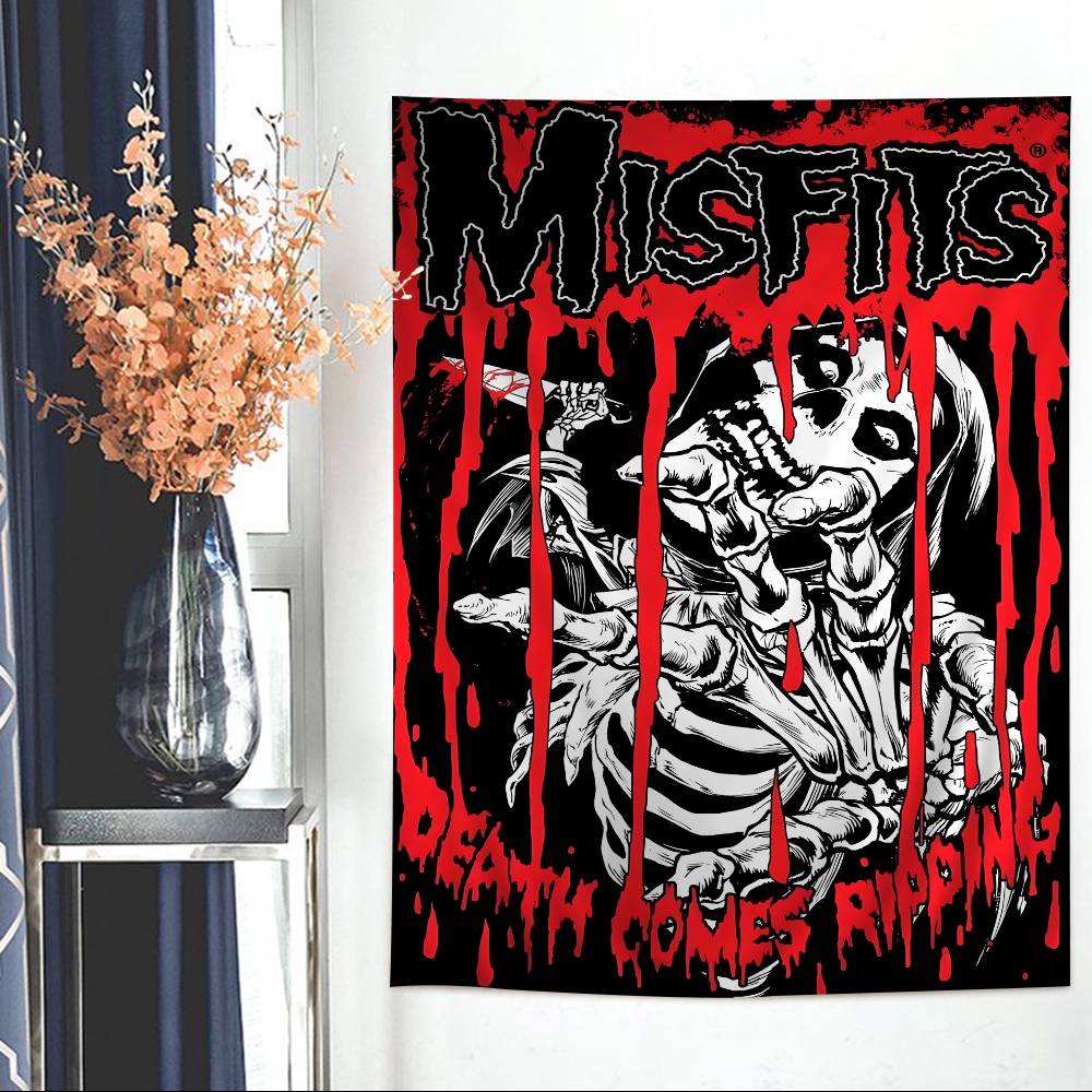 Misfits Hot Printed Large Wall Tapestry Indian Buddha Wall Decoration Witchcraft Bohemian Hippie Wall Art Decor
