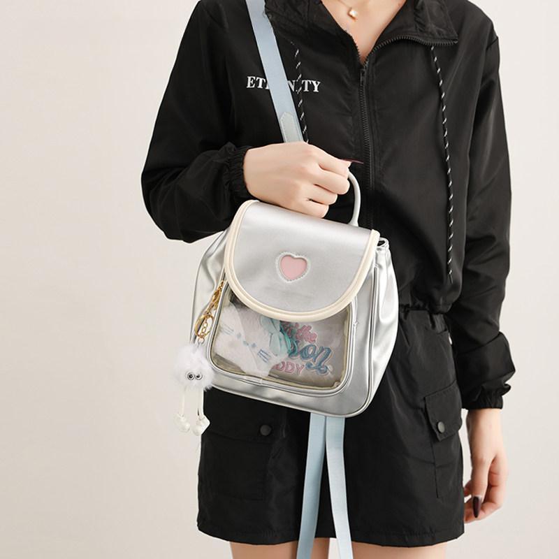Schoolbag Cute Dopamine Pain Bag College Student Niche Design Small Schoolbag High Value Girl Commuter Travel Backpack
