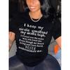 Letter Print Crew Neck T-shirt Casual Short Sleeve Drop Shoulder Top Women's Clothing Fashion Aesthetic T Shirt Lady Tees