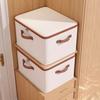 1pc Foldable Fabric Storage Box with Zipper Closure - Dustproof Organizer for Bedding, Clothes - Space-Saving Design with Handles for Easy Carrying
