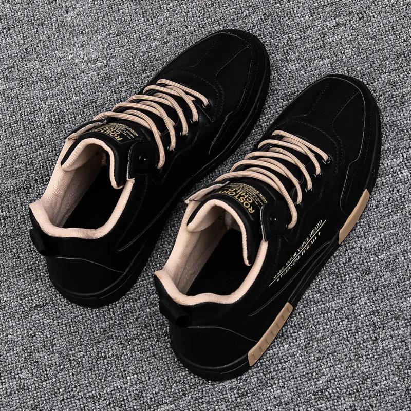 Herren Sneaker Herren Rutschfeste Leder Freizeitschuhe Formelle Kleidung Leichte Herrenschuhe Modetrend Outdoor Laufschuhe