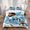 Argentina Football Dream Big Print 3Pcs Bedding Setduvet Cover With 2 Bedropillowcase Home Birthday Gift