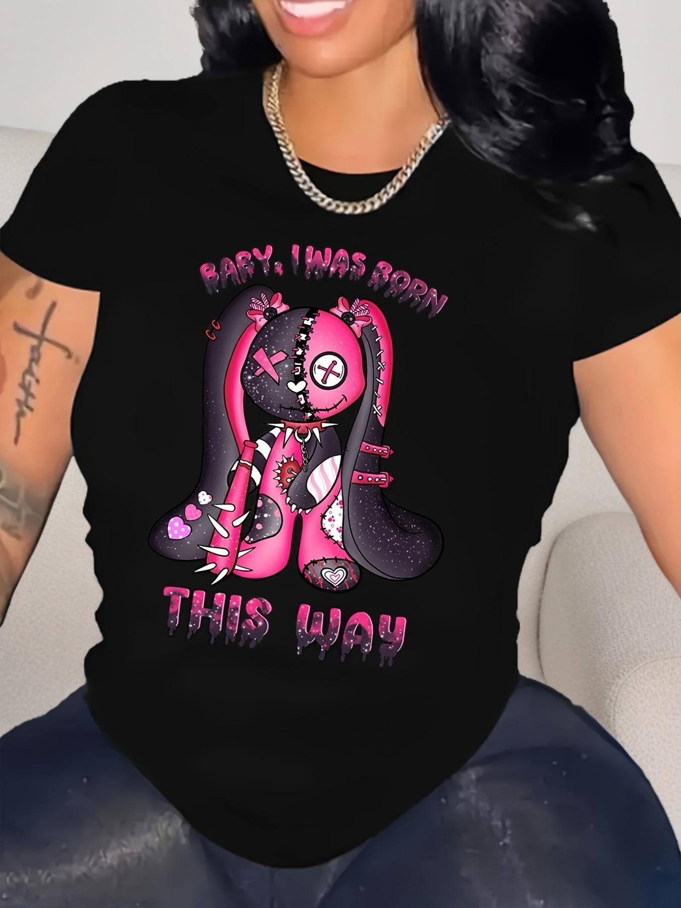 Gothic Bunny Baby I Was Born This Way T-shirt XXXL