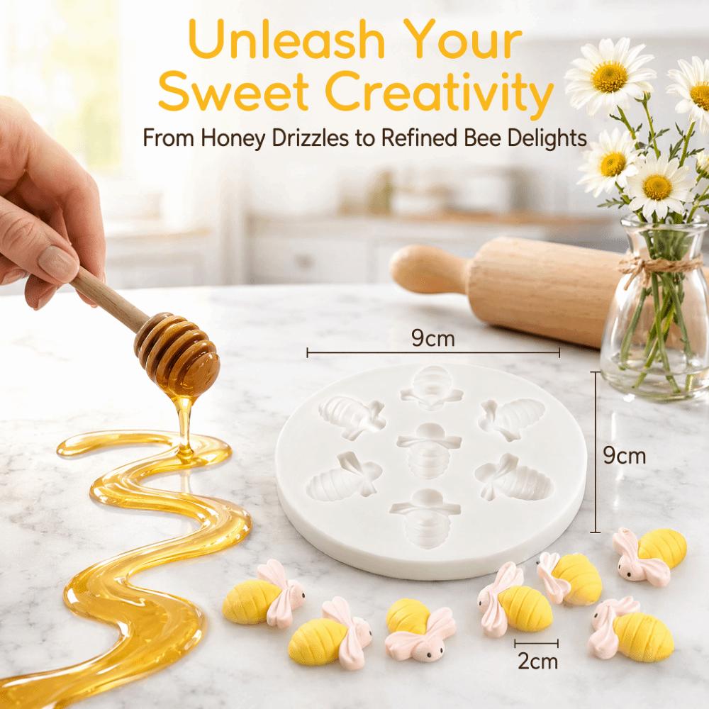 Non-Stick Bee Shaped Cake Mold Food Grade Silicone Fondant Cake Mold DIY Dessert Decoration