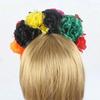 2024 Halloween Simulation Colorful Peony Flower Headband Fairy Butterfly Mexican Wreath Crown Cosplay Party Costume Day Dead