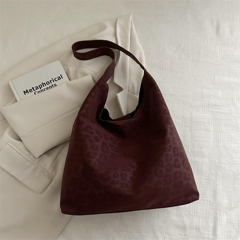 New autumn and winter personalized leopard print tote bag women's fashion large-capacity shopping bag portable child and mother bag