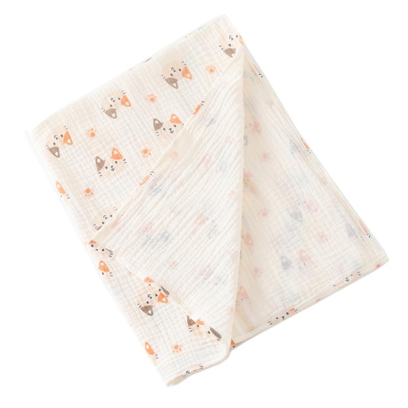 Baby Cotton Blanket with Multi-pattern Designs Soft Breathable Blanket Baby Swaddles Large 26x33inch for Boys & Girls