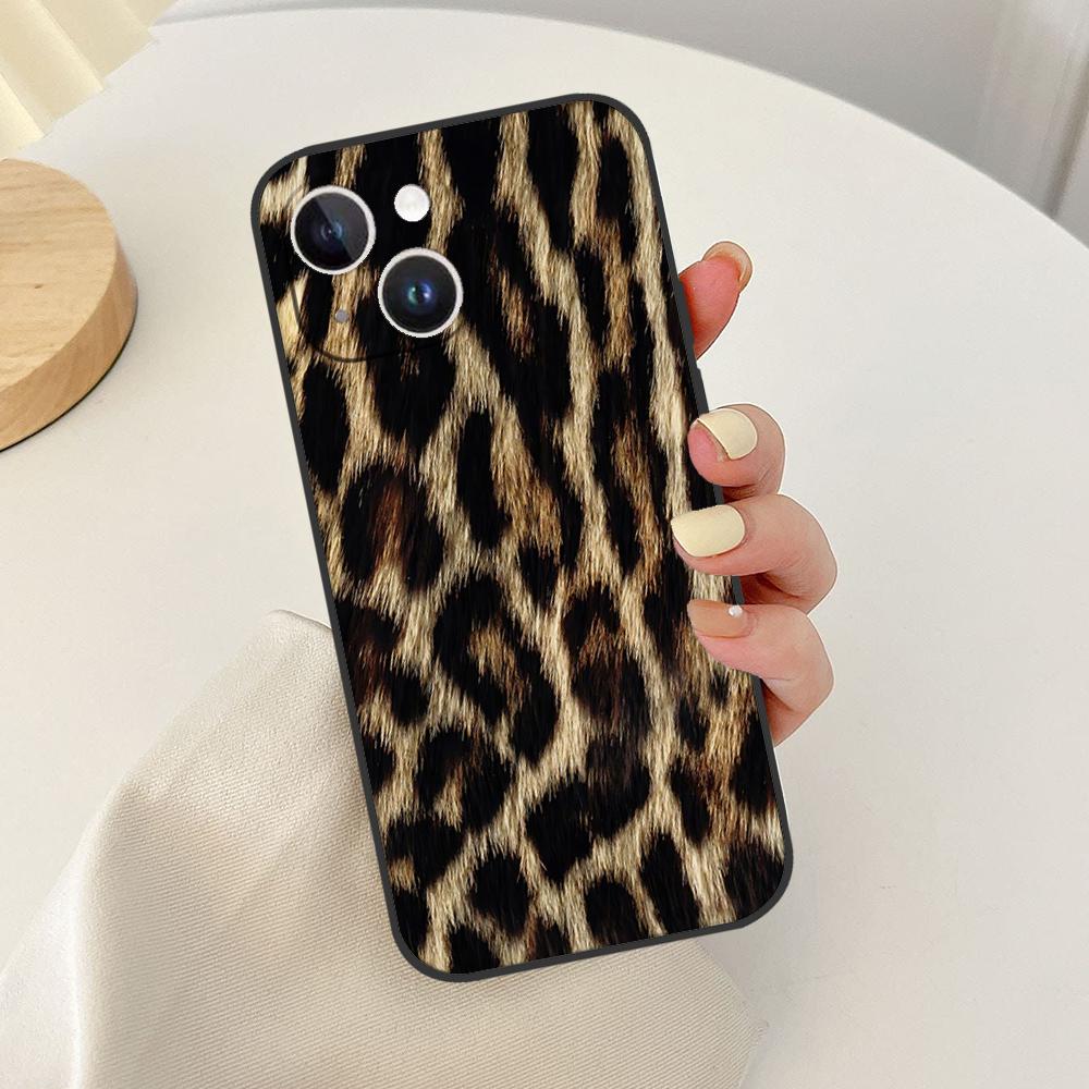 Leopard Print Phone Case For IPhone 11,12,13,14,15,16,XS,XR,X,Mini,Pro,Max,Plus,Shell,Cover