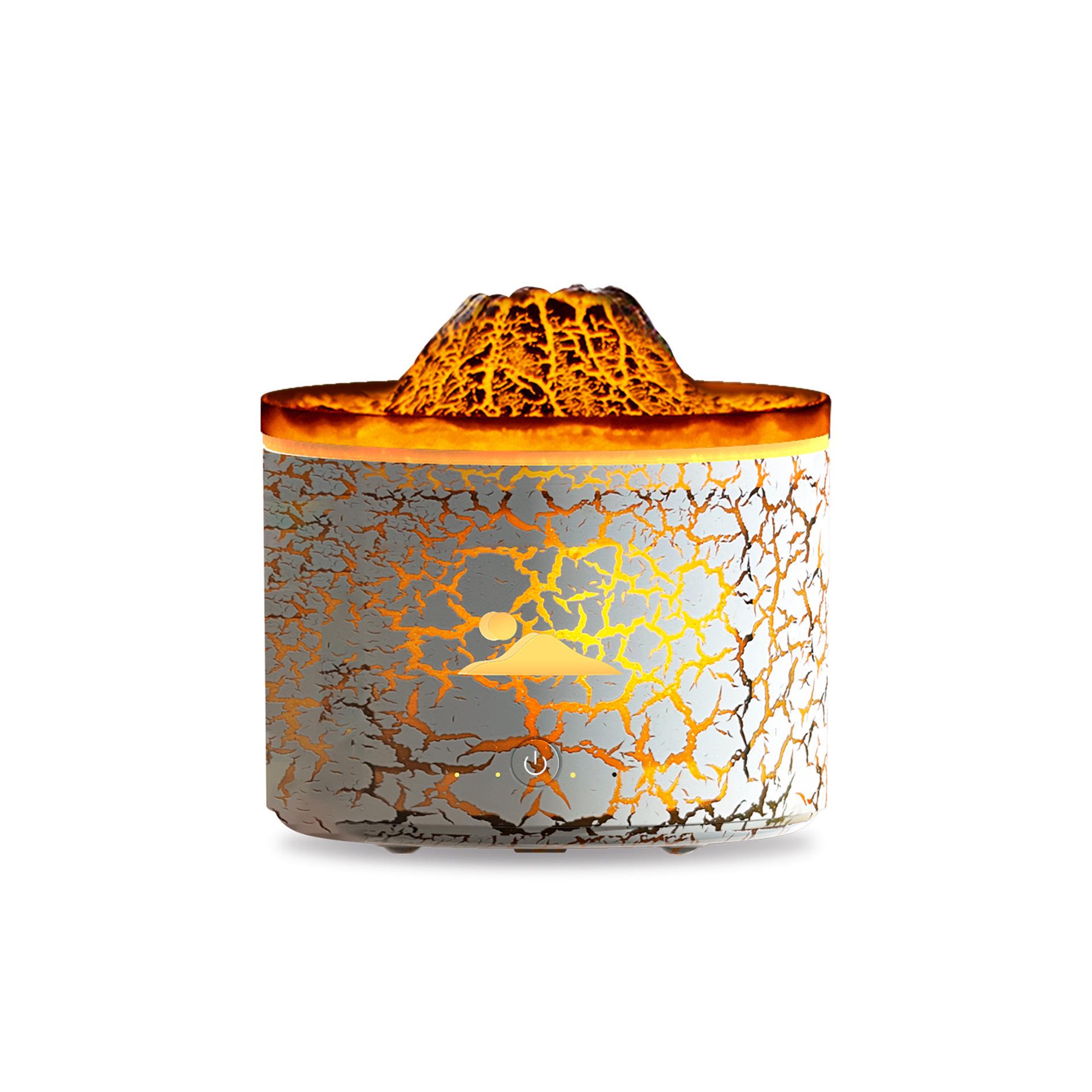 Creative Jellyfish Flame Humidifier & Volcano Aroma Diffuser for Home and Bedroom.